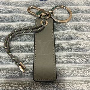 Louis Vuitton FW18 Titanium Key Clee Holder Ring Bag Charm